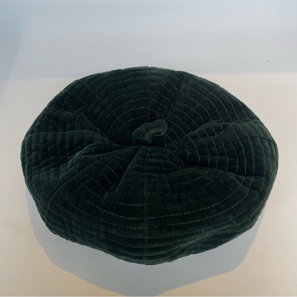 Vintage Green Velvet Beret Made in Italy - Picture 7 of 9